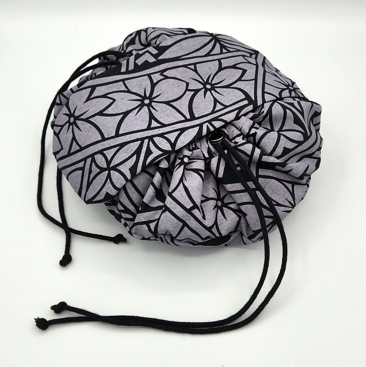 Lululemon Black & White Patterned Drawstring Backpack Drawstring Closure Backpacks | lululemon main image 3